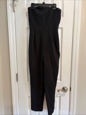 Express Strapless Black Jumpsuit